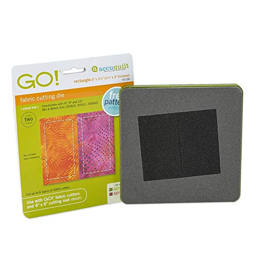 2 AccuQuilt+55158+Fabric+Cutting+Dies+Rectangle
