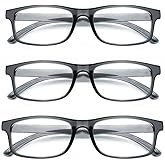 CVVTSPE 3 Pack Reading Glasses Blue Light Blocking,Reading Glasses for Women Men,Anti UV/Glare Filter Lightweight Eyeglasses