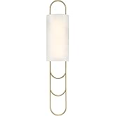 Savoy House 9-1051-1-322 Tartine Contemporary Strie Glass Wall Sconce, Integrated LED 1-Light 22 Watt, 30" H x 6" W, Warm Bra