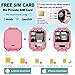 Kids Smart Watch -[SIM Card Include] Smart Phone Watch for 3-12 Year Old Boys Girls with GPS Locator 1.5'' HD Touch Screen Fitness Tracker SOS Camera Game Flashlight Alarm Clock Holiday Birthday Gift