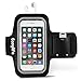iPhone 6 Plus Sport Armband,Easylife® Water Resistant Sport Running & Exercise Armband With Key Holder +Built-in Screen Protector for iPhone 6s Plus,Galaxy S6/S6 Edge, S7/S7 Edge (5.5 Inch)-Black