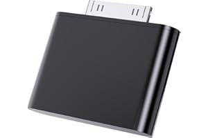 RICHUPON 30 Pin Audio Adapter for iPod Classic/Nano/Touch/Mini/Video, Dock Connector Converter for Music Playback, Plug & Play Design