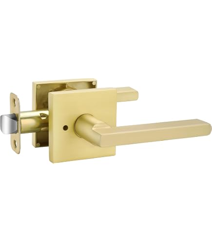 Goldenwarm Gold Passage Door Handle for Hallway & Closet, Zinc