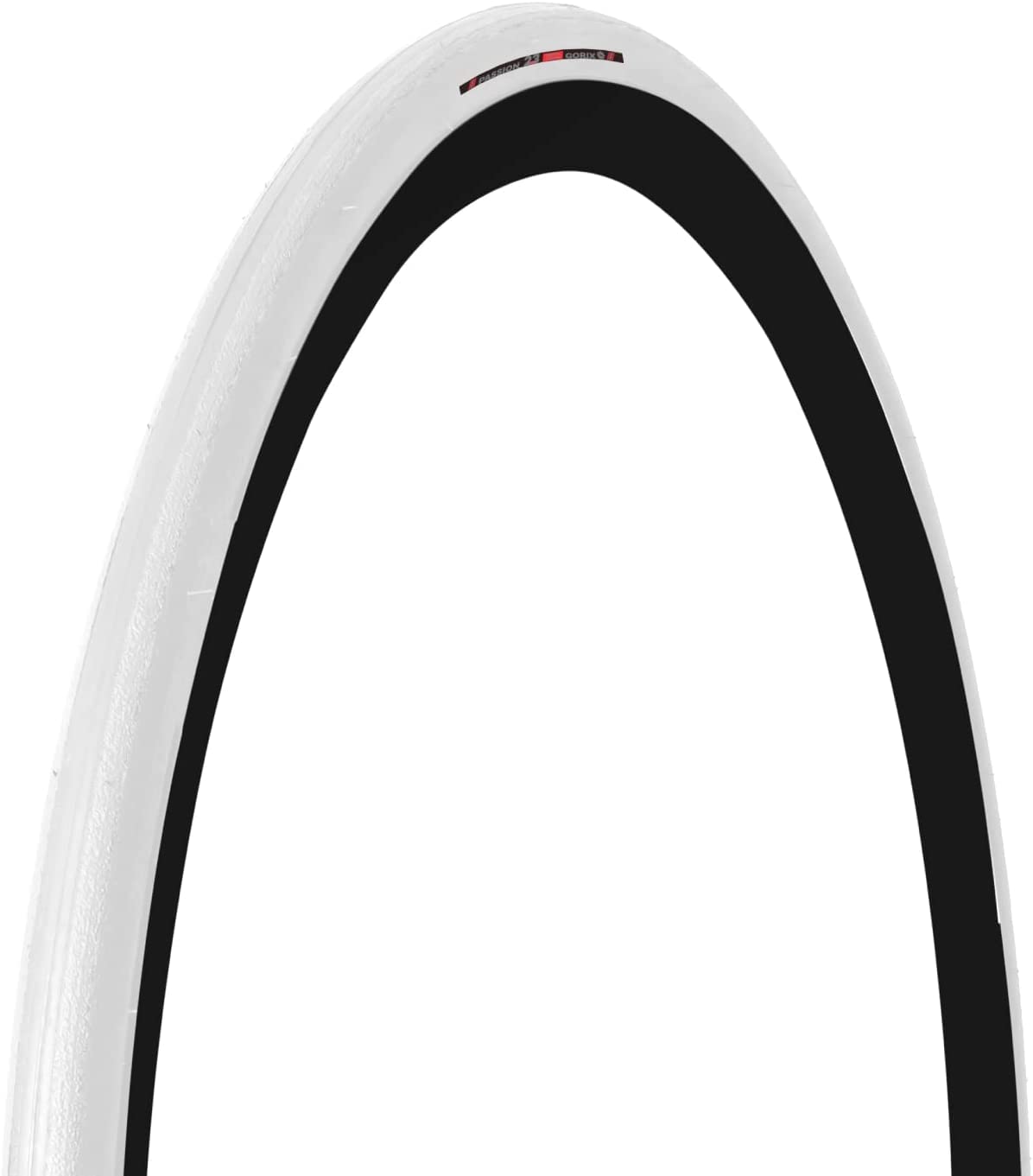 GORIX Road Bike Slick Tire 700×23C or 700×25C Cycling Bicycle (Passion) (700×23c, All White(1 Tire))