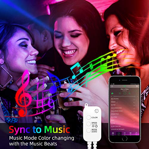 66ft RGB LED Strip Lights Kit, 20M 600 LEDs 5050 RGB LED Light Strip