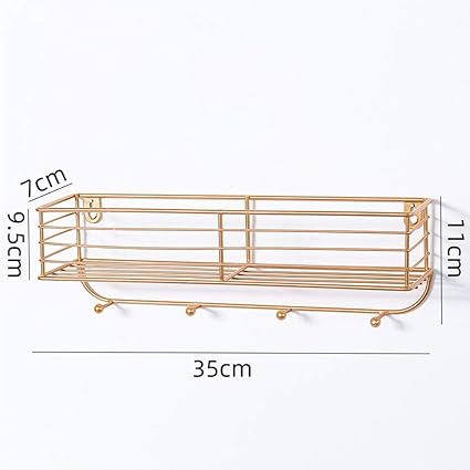 GAOXU Badezimmer Wandbehang, Eisen Multifunktionale Wandspeicher