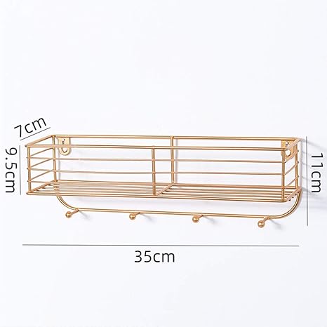 GAOXU Badezimmer Wandbehang, Eisen Multifunktionale Wandspeicher