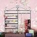 Adorox Earring Holder Jewelry Organizer Necklace Hanger Wall Stand Rack Black Classic Display (Black Wall Stand Rack Classic Display)