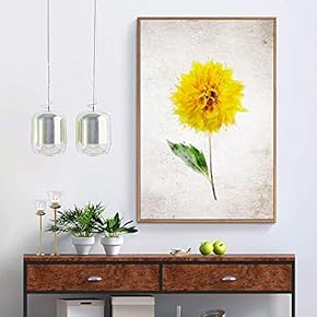 Floating Framed for Living Room Bedroom Vintage Flower...
