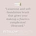 Fitglow Beauty Vegan Teddy Foundation Brush - Flat-Top Brush for Stippling Foundation, Concealer & Cream Blush
