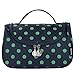 Yeiotsy Travel Cosmetic Bag – Polka Dots Makeup Travel Organizer, Hanging Toiletry Bag for Women (Navy Blue)