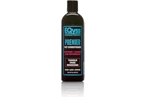 EQyss Premier Pet Conditioner - Moisturizes, Softens, & Conditions Dry Coat & Hair, Detangles & Adds Shine - for all Dogs, Cats, Puppies (16 oz)