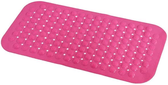 Gkmezmke Alfombra de Baño y Ducha con Base Material de PVC Cuero Ripple