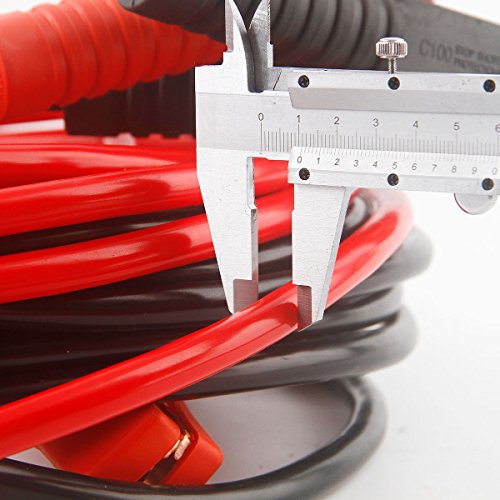 Jumper Cables Heavy Duty 4 Gauge 900 AMP 20ft Copper Jaw with Carry Bag Safety Gloves (4AWG x 20FT booster cable) by PEATOP