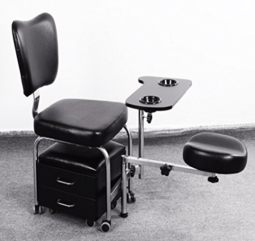 Manicure Pedicure Nail Station Chair Beauty Table Desk Stool Spa