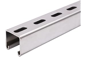 Surprecision Metal Strut Channel with Slotted Back 300mm/11.81" 304 Stainless Steel U Channel 1 Pcs Framing Steel Channel - Efficient Support Solution (Thickness 1.5mm, Size 41x21mm)