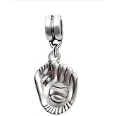 LaBenie Dangle Softball Baseball Glove Charm Bead