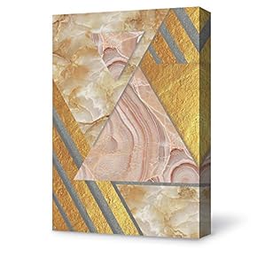 Canvas Wall Art for Living Room,Bedroom Home Artwork Marble Texture Painting Ready to Hang - 12x18 inches