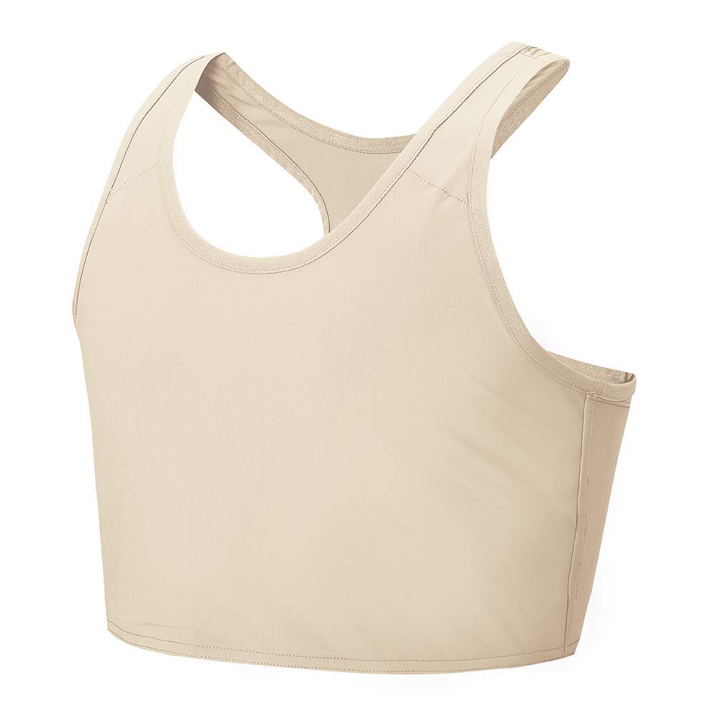 Idtswch Chest Binder For Transgender Breast Binder Half Ftm Binder chest compression Bra, Nude 167, 5X-Large