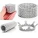 Truwire Magnetic Cube 216pcs Rolytoy Magnets Blocks Magnetic Sculpture Holders Square Cube Children's Puzzle Magic Cubes DIY Educational Toys for Kids (Silver)