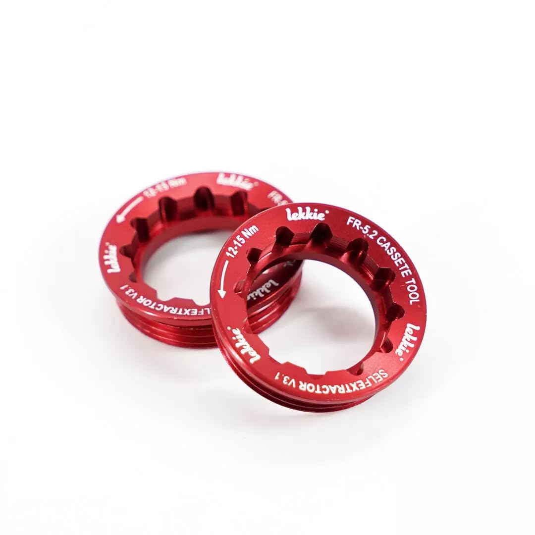 windmeile | Lekkie Pedal Arms Self Extractor Upgrade Cap for V3.1, Red, Disassembly Buzz Bars 8 mm Hex Wrench, 6061 T6 Aluminium, E-Bike, Pedelec