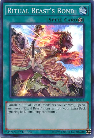 Yu-Gi-Oh! Ritual Beast39;s Bond (THSF-EN031) - The Secret Forces - Unlimited Edition - Super Rare