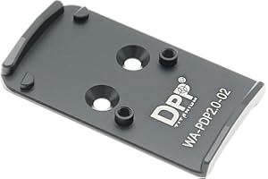 DPP Titanium Optic Adapter Plate Compatible with Walther PDP 2.0 and Holosun 407C/507C/508T Trijicon RMR/SRO—WA-PDP2.0-02