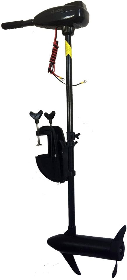 U-BCOO 8 Speed Saltwater Transom Mounted Electric Trolling Motor Fishing Boat Outboard Motor Kayak