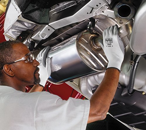 image for Ansell HyFlex 11-800 Nylon Glove, Gray Foam Nitrile Coating, Knit Wris