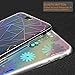 TIANLI for iPhone 8/7 Plus Case [Ultra Slim] Crystal Clear Colorful Lines Design Plastic Hard Back Thin Case Anti-Scratch Flexible Soft TPU Bumper Cover with Pattern,Triangle