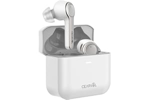 Cearvol Diamond X1 OTC Hearing Aids with Bluetooth Rechargeable App Control Noise Reduction Long Battery Life Comfort Fit for Mild to Moderate Hearing Loss, White