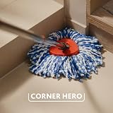 Vileda Rinse Clean Spin Mop Head Refill Microfibre Stubborn Dirt Machine view 5