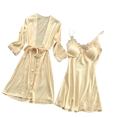 Buy Silk Lace Kimono Nightdress Set for Women at Ubuy Nigeria