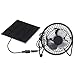 TOOGOO 4 Inch Cooling Ventilation Fan USB Solar Powered Panel Iron Fan For Home Office Outdoor Traveling Fishing