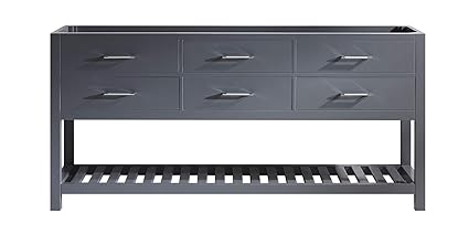 Virtu Usa Caroline Estate 72 Inch Double Sink Bathroom Vanity