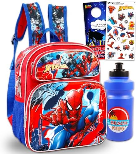 Amazon.com | Marvel Spider-Man 12 inch Medium Backpack - Spiderman Sketch |  Kids' Backpacks