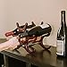 Wooden Wine Rack by Bella Vino - Wine Storage Space Saver for Kitchen Countertops, Wine Display, Wine Cellar, and Wine Bar - Durable Wine Bottle Holders for Red Wine, White Wine Housewarming Gifts