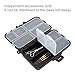 Yosoo Fishing Bait Box, 9 Compartments Fishing Storage Box, Mini Fishing Lure Bait Tackle Plastic Box Case for Fishing Outdoor Activities