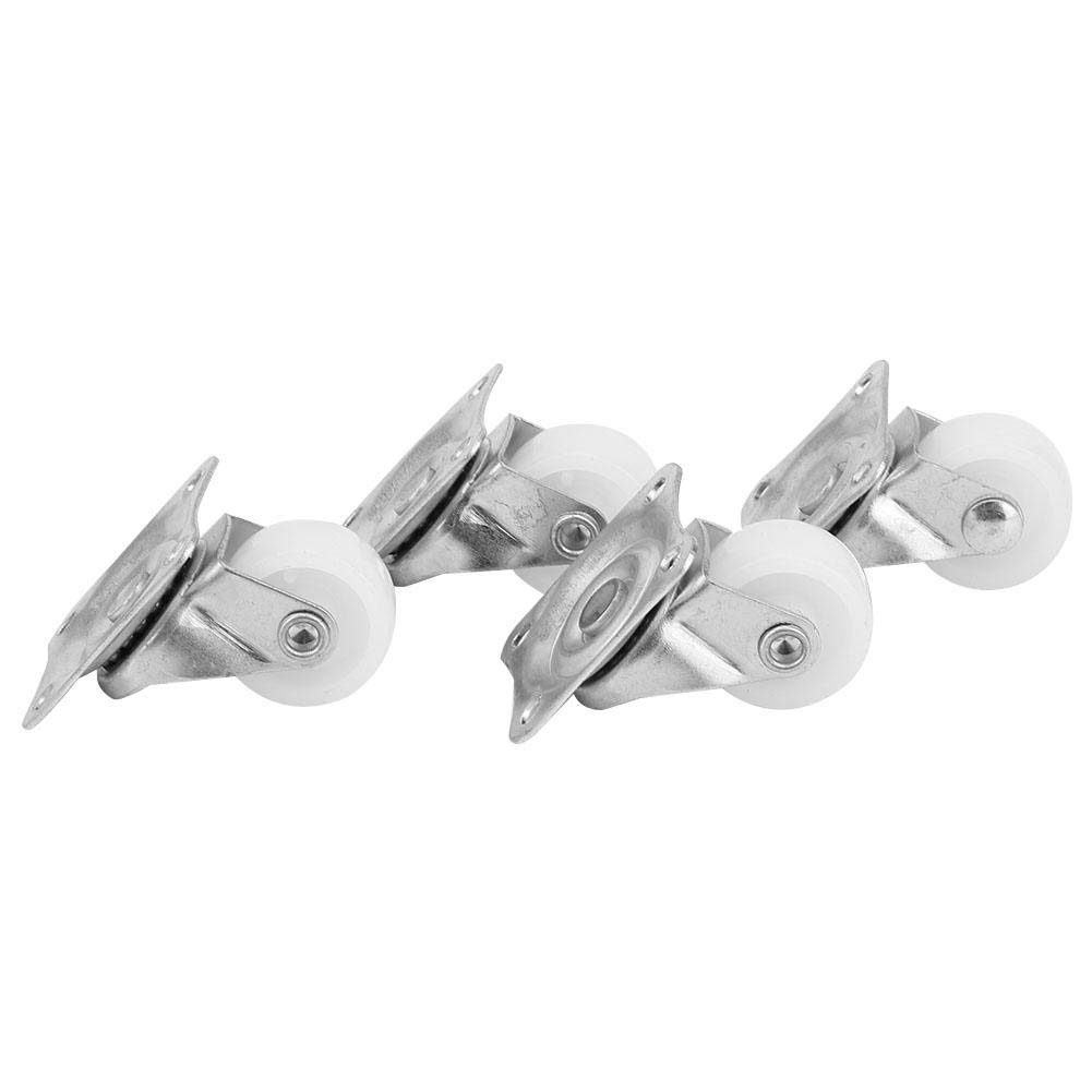 Swivel Casters, 4 Pcs 1inch Nylon Material Wheel 20Kg Capacity for Cart DIY Accessory Furniture Wheel