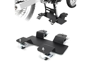 Mantt Universal Motorcycle Center Stand Mover 360 Degree Movement Mover 500lbs Capacity Steel Center Stand Move Dolly