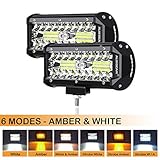 Auxbeam 7 Inch LED Light Bar 120W Light Pod Offroad