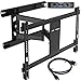 Everstone TV Wall Mount Bracket for Most 37-75 Inch Articulating Full Motion Mounts,LED,LCD and Plasma Flat Screen TVs,Curved TVs,With VESA 600 x 400 and 110LBS,HDMI Cable and Level,Fits 16