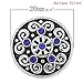 Souarts 20mm Pack of 6pcs Random Mixed Antique Silver Color Snap Button Jewelry Charms