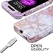 iPhone 6 Plus/6s Plus Case,iPhone 7 Plus Case,iPhone 8 Plus Case,Cute Marble Gilrs Case,SKYLMW Three Layer Heavy Duty Hybrid Protective Case For iPhone 6 Plus/6s Plus/7 Plus/8 Plus,Marble Purple Pink