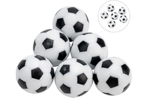 Set of 6 Foosball Balls 32mm for Mini Foosball Tables Works with Striker Roma Style Table Football Units