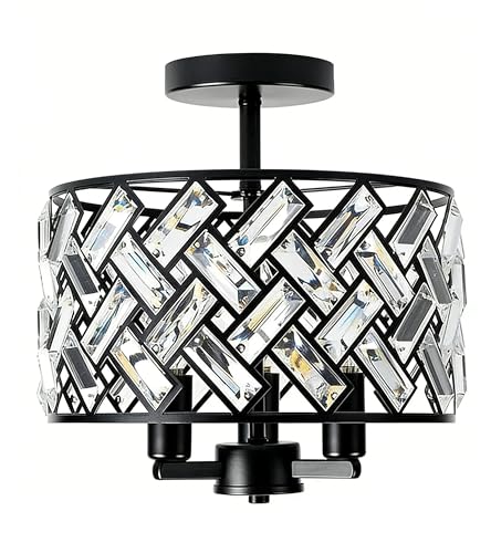 Fh chrymzyn FH Chrymzyn 12“ Black Crystal Chandelier
