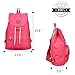 ZYSUN Women's Nylon Bags Durable Daypack Washable Light Weight Travel Backpack (watermelon red)