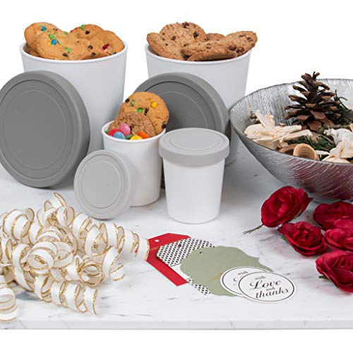Homemade Ice Cream Containers Set Reusable BPA Free Freezer Storage