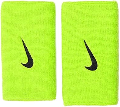 Nike ナイキ スウッシュ ダブルワイドリストバンド スポーツロングリストバンド 710グリーン Nnn05 710agrn Nike ナイキ リストバンド Amazon