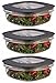 Rubbermaid Premier Food Storage Container, 9 Cup, Grey (3 Pack)